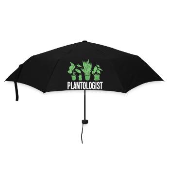 Plantologist Funny Plant Lover Flower - Umbrella (small) - black - Front