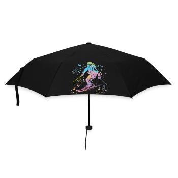 Ski alpin Sports d’hiver Ski nordique - Parapluie standard - noir - Devant