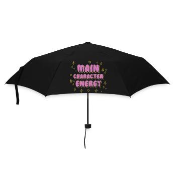 Hauptcharakter-Energie-Tee - Regenschirm (klein) - Schwarz - Vorne