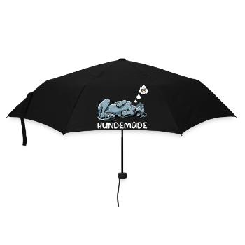 Hundemüde Deutsche Dogge Doggen Doggenbesitzer  - Regenschirm (klein) - Schwarz - Vorne