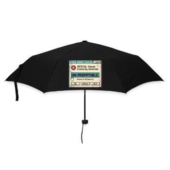 Unpromptable - Umbrella (small) - black - Front