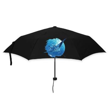 Rochen Mantarochen - Regenschirm (klein) - Schwarz - Vorne