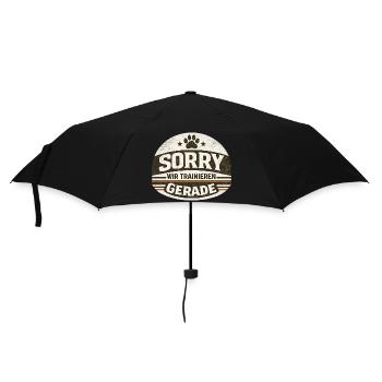 Sorry wir Trainieren gerade  - Regenschirm (klein) - Schwarz - Vorne