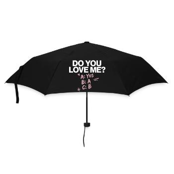 Est-ce que tu m’aimes Relation Amour Couple Amour Mariage Couple - Parapluie standard - noir - Devant