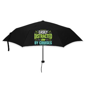 Mamie en croisière, Mamie sur le pont, - Parapluie standard - noir - Devant
