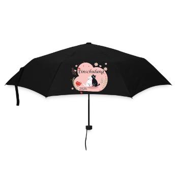  Einschulung 2026 - Regenschirm (klein) - Schwarz - Vorne