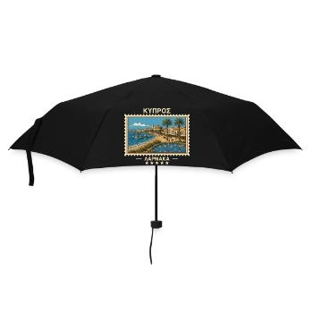 Zypern Larnaka Vintage Reisemarke - Regenschirm (klein) - Schwarz - Vorne