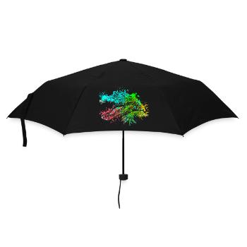 Splash Art Wild Crocodile - Umbrella (small) - black - Front