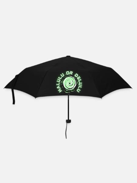 Halulu_or_delulu - Regenschirm (klein) - Schwarz