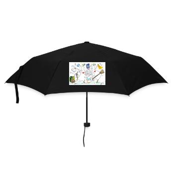 Das bisschen Haushalt macht sich gut zu zweit. - Regenschirm (klein) - Schwarz - Vorne