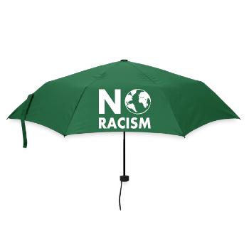 No racism - Regenschirm (klein) - Flaschengrün - Vorne