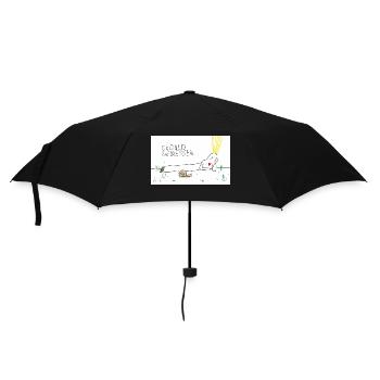 Geduld genießen - Regenschirm (klein) - Schwarz - Vorne
