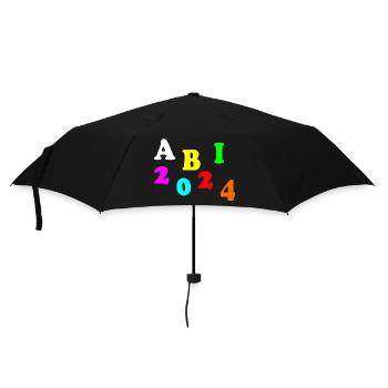 Abi 2024 - Regenschirm (klein) - Schwarz - Vorne