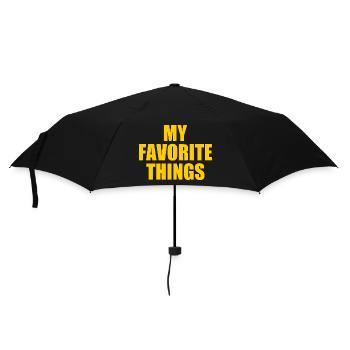 my favorite things - Regenschirm (klein) - Schwarz - Vorne