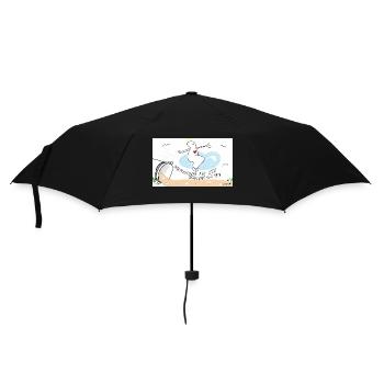 Niemandem auf den Schleim gehen. - Regenschirm (klein) - Schwarz - Vorne