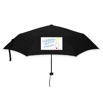 Erkenntniswolken genießen. - Regenschirm (klein) - Schwarz - Vorne