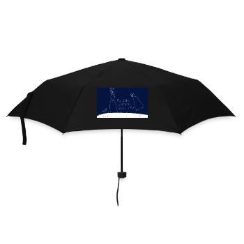 Geister unterscheiden. - Regenschirm (klein) - Schwarz - Vorne