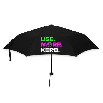 USE. MORE. KERB. - Umbrella (small) - black - Front