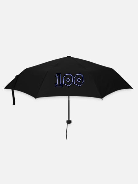 100. 100 ANS. 100e ANNIVERSAIRE. ANNIVERSAIRE 100 - Parapluie standard - noir