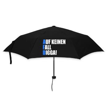 Afd Auf keinen fall digga - Regenschirm (klein) - Schwarz - Vorne