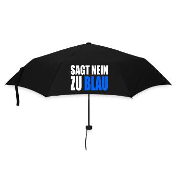Dites non au bleu - Parapluie standard - noir - Devant