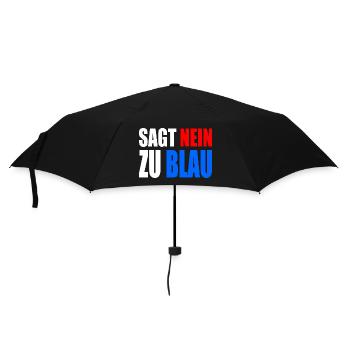 Dites non au bleu - Parapluie standard - noir - Devant
