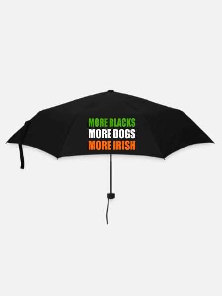 more blacks more dogs more irish - Umbrella (small) - black