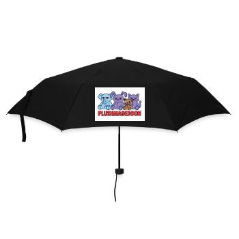 Plushmageddon - Regenschirm (klein) - Schwarz - Vorne