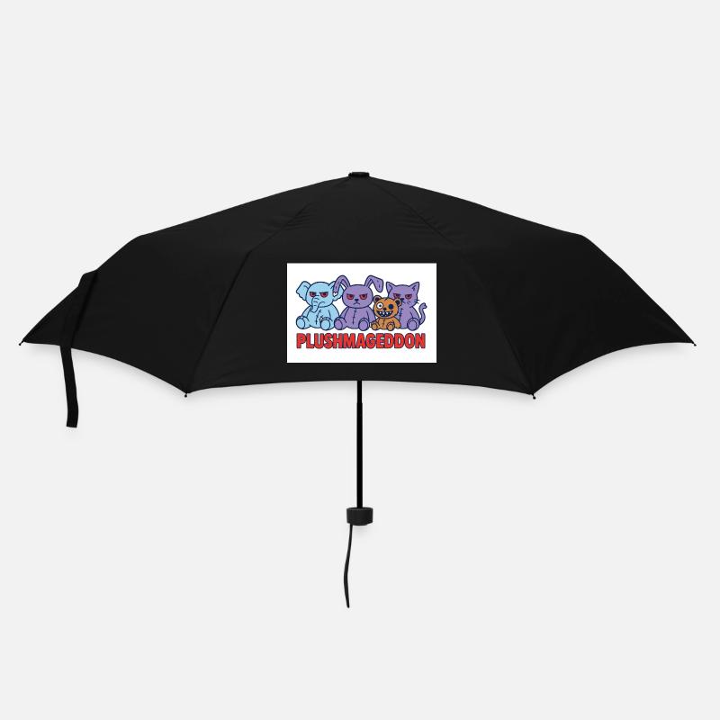 Plushmageddon - Regenschirm (klein) - Schwarz