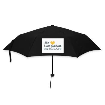 Pour les animaux dans le besoin - Parapluie standard - noir - Devant