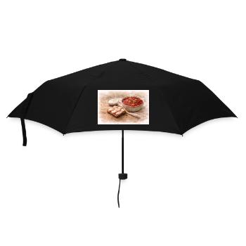 Borsch with Salo - Umbrella (small) - black - Front