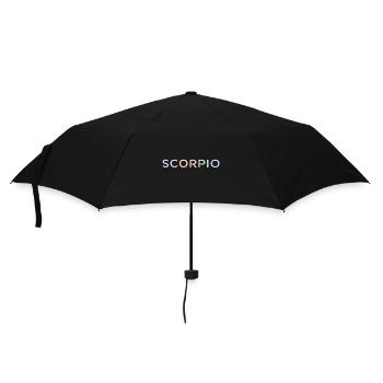 Pastel Scorpio Glyphs - Umbrella (small) - black - Front