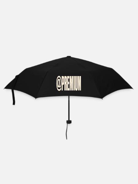 Premium-Typografie @PREMIUM - Regenschirm (klein) - Schwarz