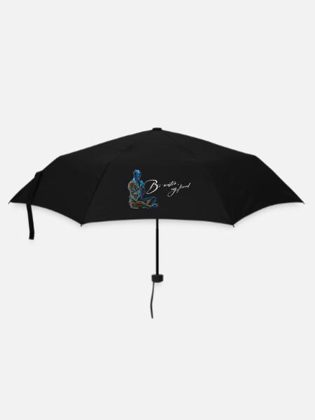 Be Water my Friend Budhismus Bruce Lee - Regenschirm (klein) - Schwarz