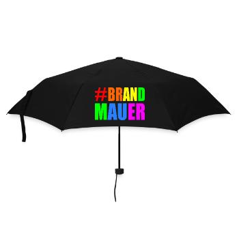 brandmauer - Regenschirm (klein) - Schwarz - Vorne