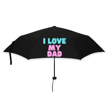 I love my Dad - Regenschirm (klein) - Schwarz - Vorne