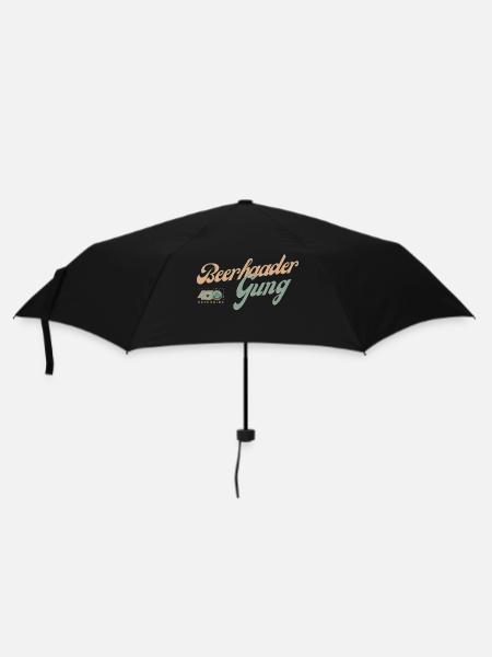 Beerhaader Gung - Regenschirm (klein) - Schwarz