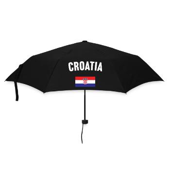 Croatia Flag - Umbrella (small) - black - Front