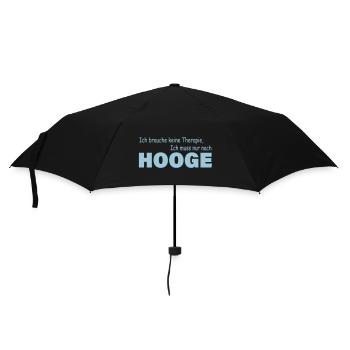 Therapie HOOGE - Regenschirm (klein) - Schwarz - Vorne