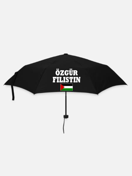 özgür filistin - Regenschirm (klein) - Schwarz