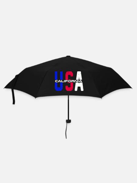 Usa California Vintage proud US citizen - Umbrella (small) - black