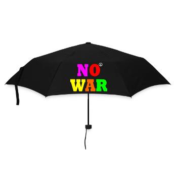 No war - Umbrella (small) - black - Front