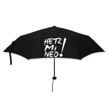 HETZ MI NED! - Regenschirm (klein) - Schwarz - Vorne