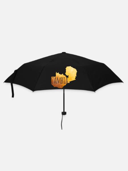 Zambia - Regenschirm (klein) - Schwarz