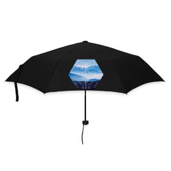 Best Dad Strong Bear Papa - Umbrella (small) - black - Front