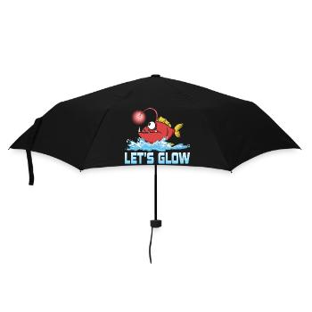 Let's Glow Marine Biology Scientist - Regenschirm (klein) - Schwarz - Vorne