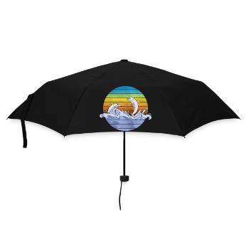Dolphins - Umbrella (small) - black - Front