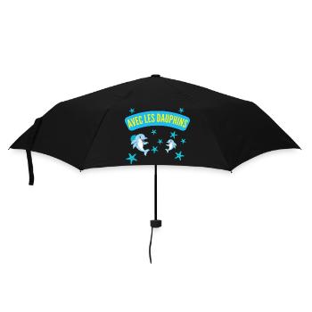 AVEC LES DAUPHINS - Parapluie standard - noir - Devant