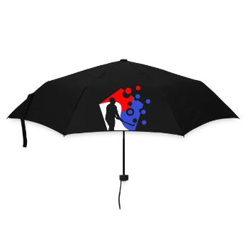 joueurs de hockey sur gazon - Parapluie standard - noir - Devant