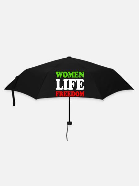 Women life freedom - Regenschirm (klein) - Schwarz